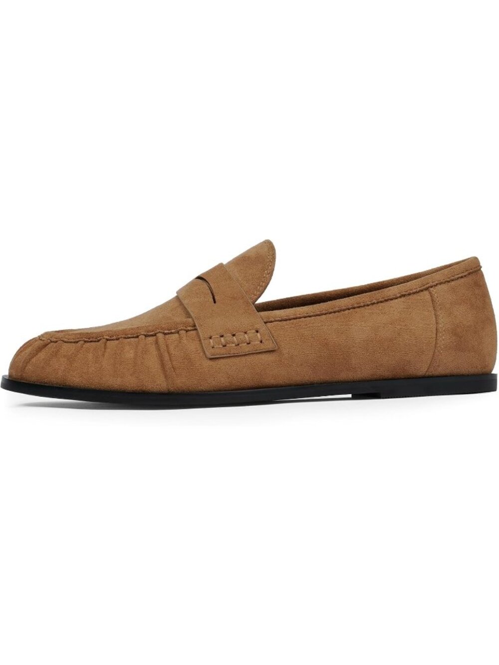🆕Women's Light Brown Penny Loafers Comfortable Flats Shoes Dressy Moccasins